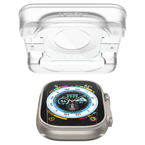 Spigen Apple Watch Ultra 3/2/1 Screen Protector – GLAS.tR EZ Fit (2 Pack)